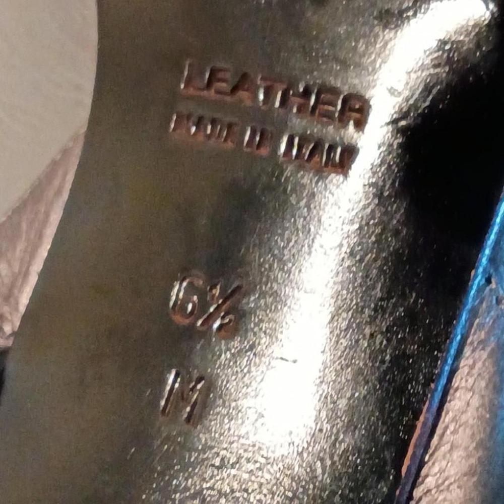 Vintage Yves Saint Laurent Metallic Strappy Crystal Slingback Heels 6.5M - Picture 6 of 8